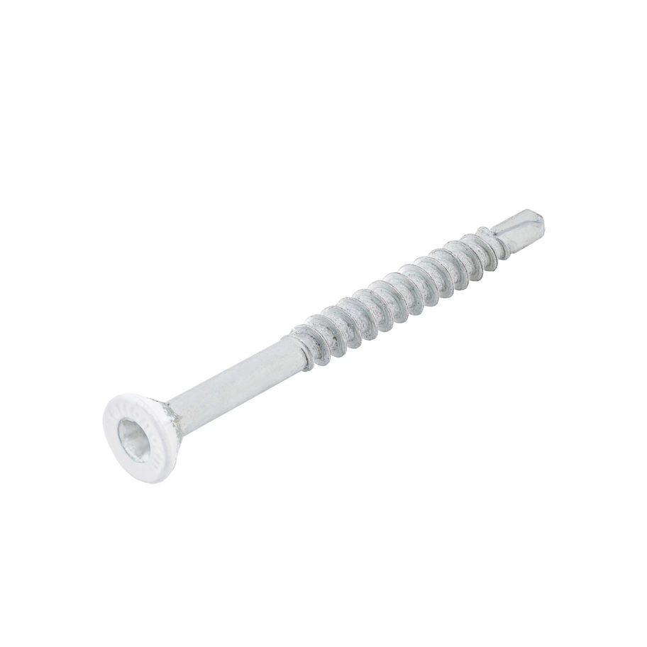 Senk-Holzbohrschrauben T15 Stahl znb/Kopf RAL 9010