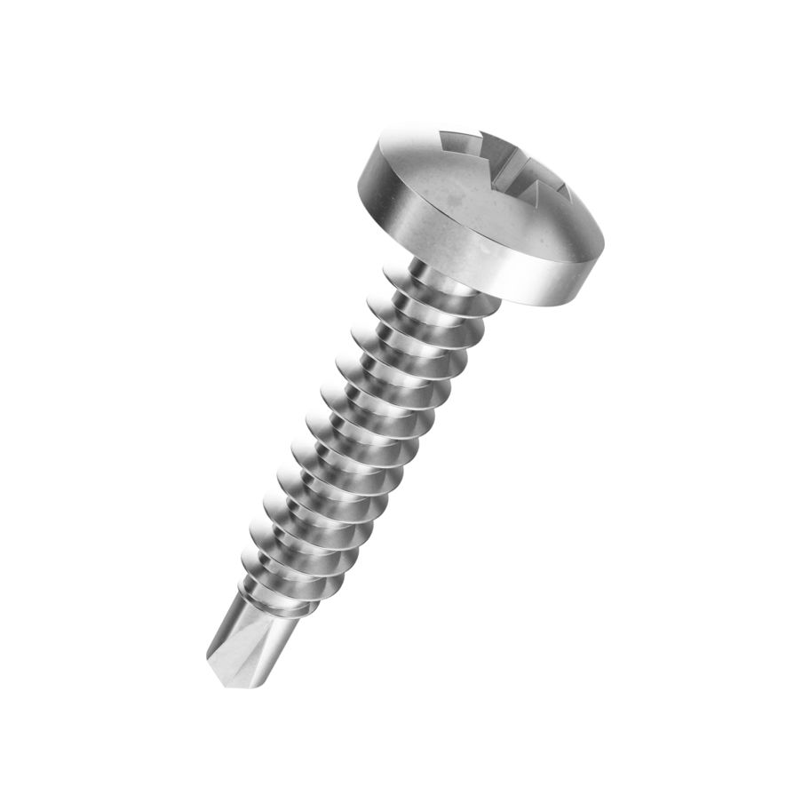 Linsen-Bohrschrauben KS H DIN 7504M-rostfrei A2