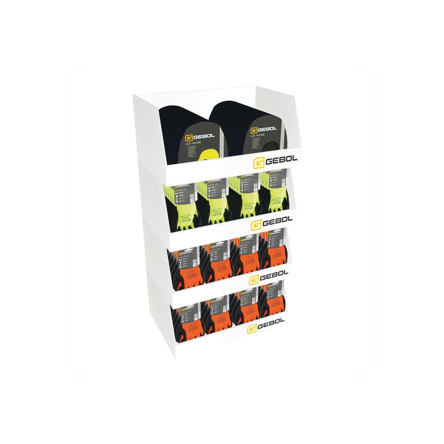 GEBOL Display Winter bestückt auf 1/4 Palette