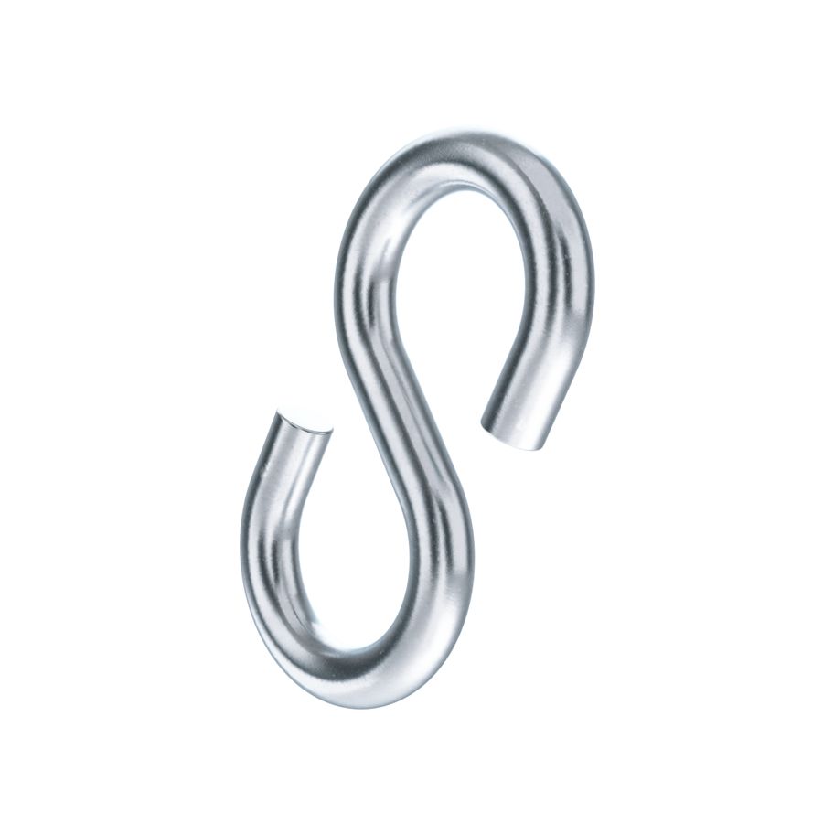 S-Haken Stahl verzinkt blau