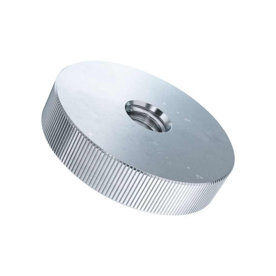 Rändelmuttern flache Form DIN 467-5 znb