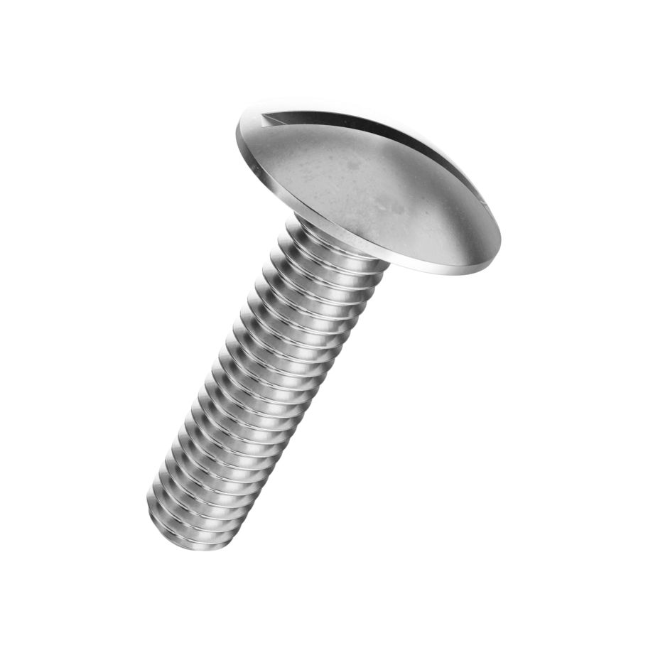 Becherschrauben mit Schlitz ohne Muttern rostfrei A2