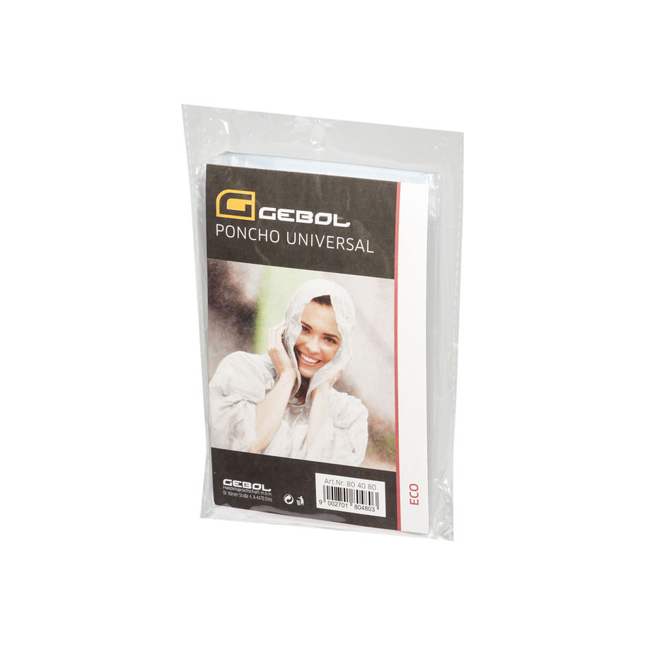 GEBOL Regenponcho transparent