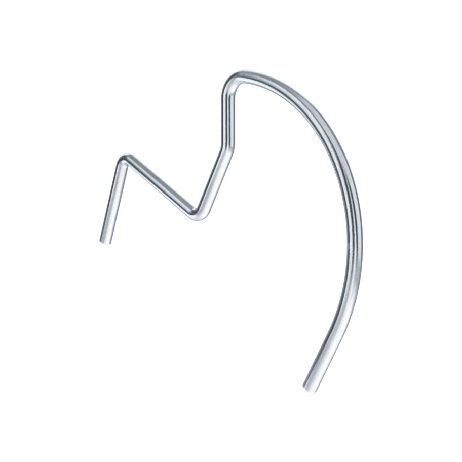 Ziegelhaken für Pfannenziegel Stahl verzinkt blau 3,5x32x85