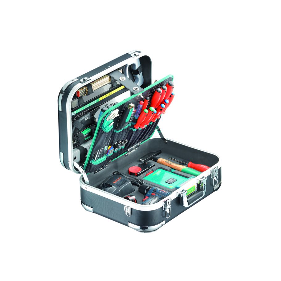 technocraft ABS-Werkzeugkoffer PRO CHROME WOOD 116-tlg, Bosch