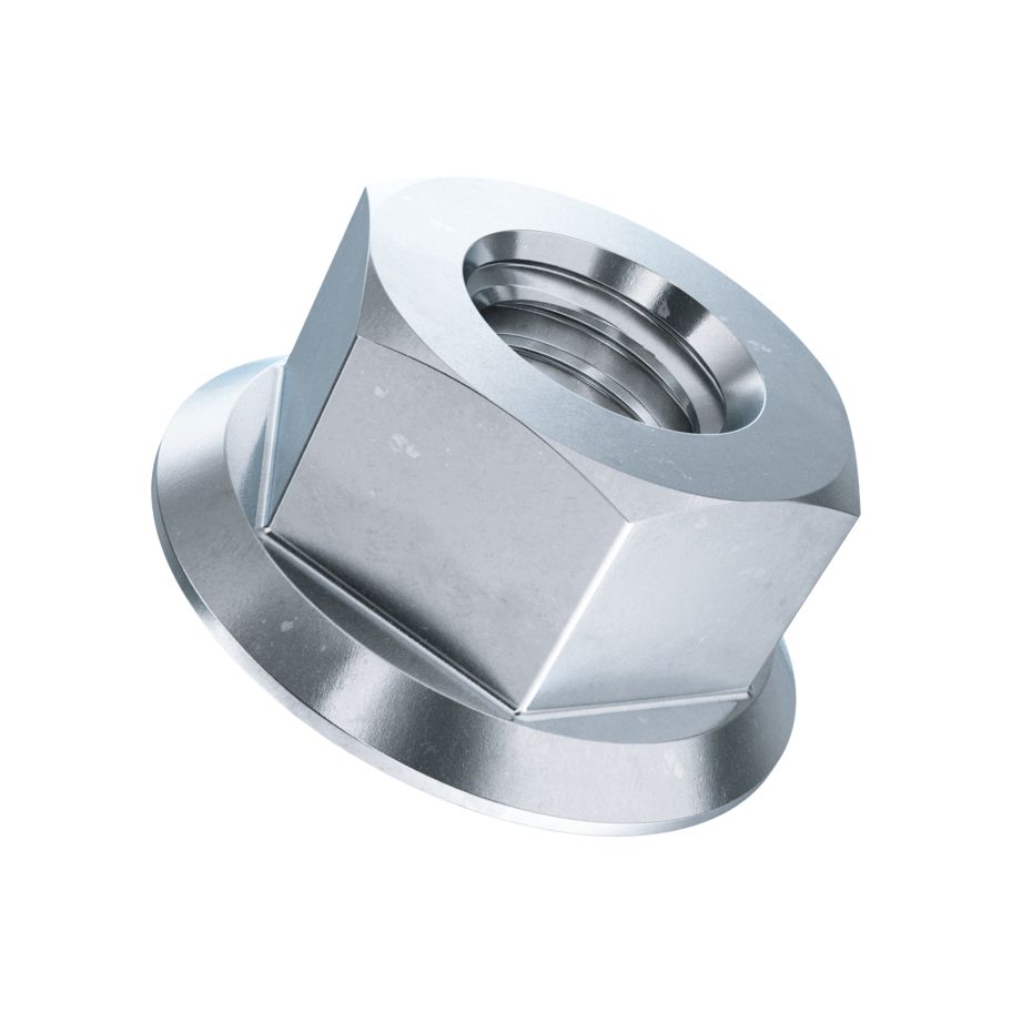 Kombi-Sechskantmuttern mit konischer Scheibe znb