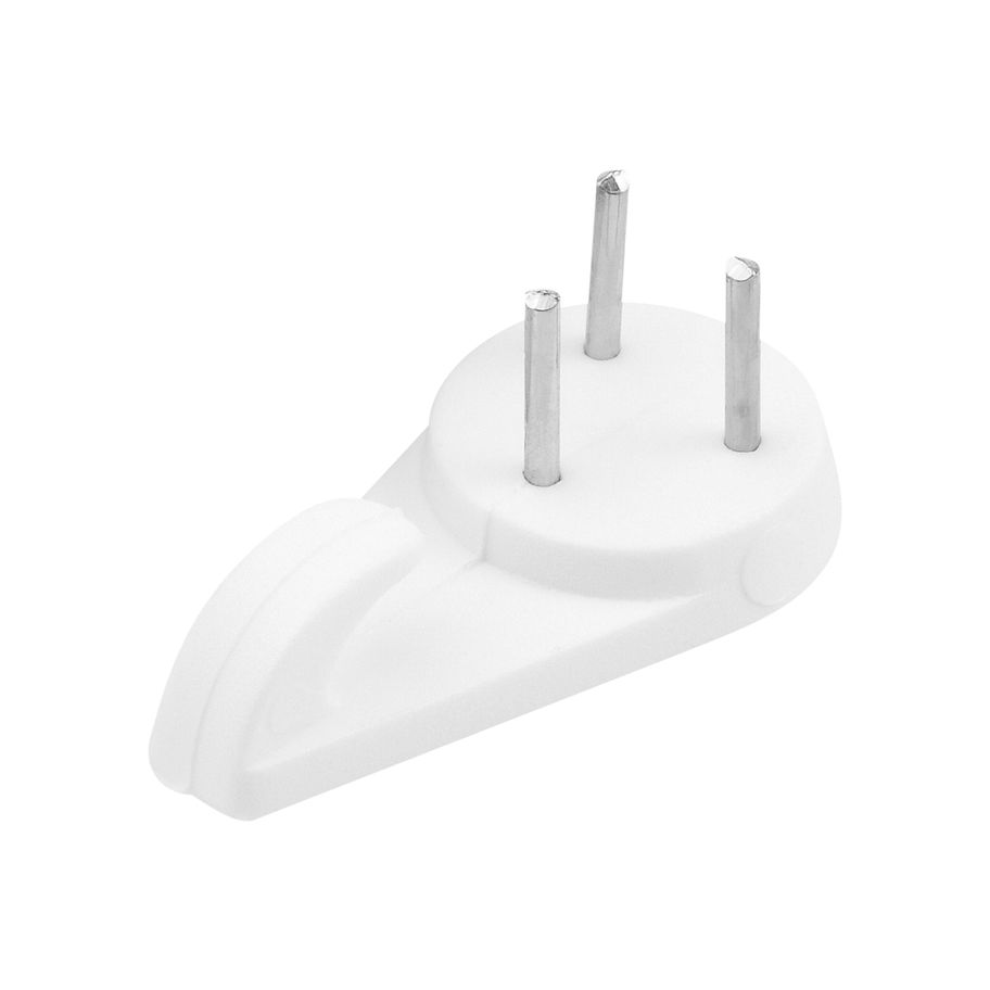 bestaPAC Wandhaken plastik mit drei Stahlstiften