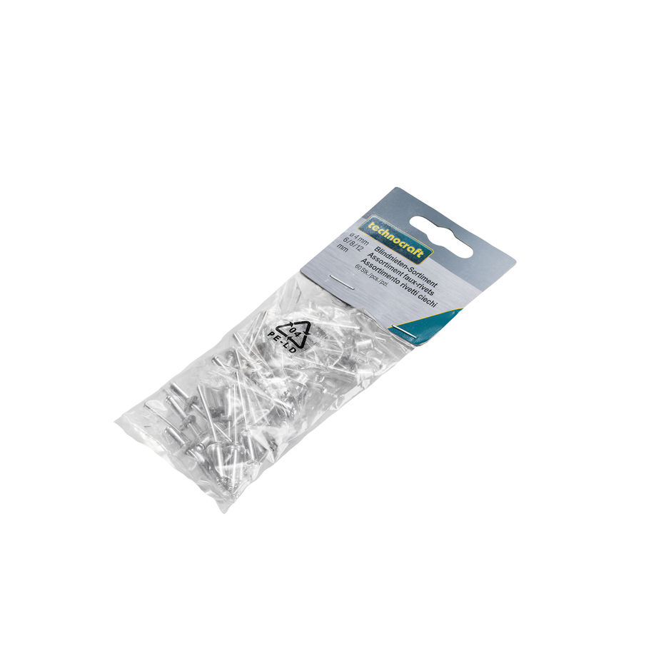technocraft Alu-Blindnieten-Sortiment, 60-tlg