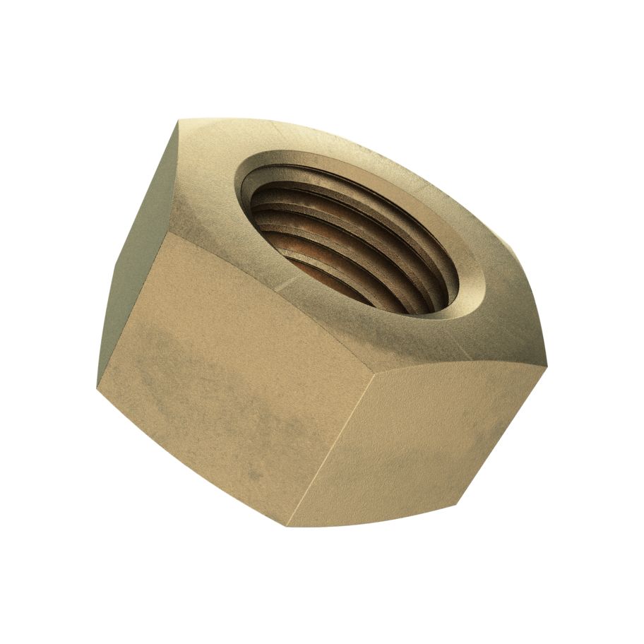 Sechskantmuttern ~0,8d DIN 934-Messing