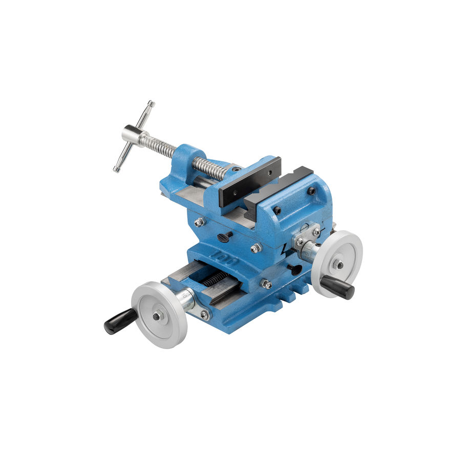 ALDURO Kreuztisch mit Schraubstock