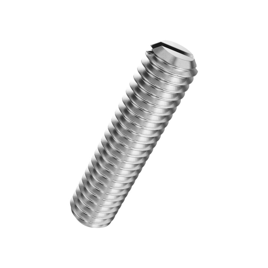 Gewindestifte mit Schlitz und Kegelkuppe DIN 551-rostfrei A1