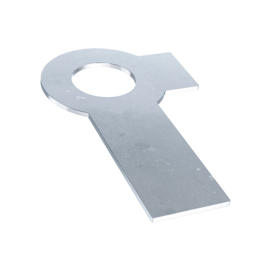 Sicherungsbleche mit 2 Lappen DIN 463-Stahl znb