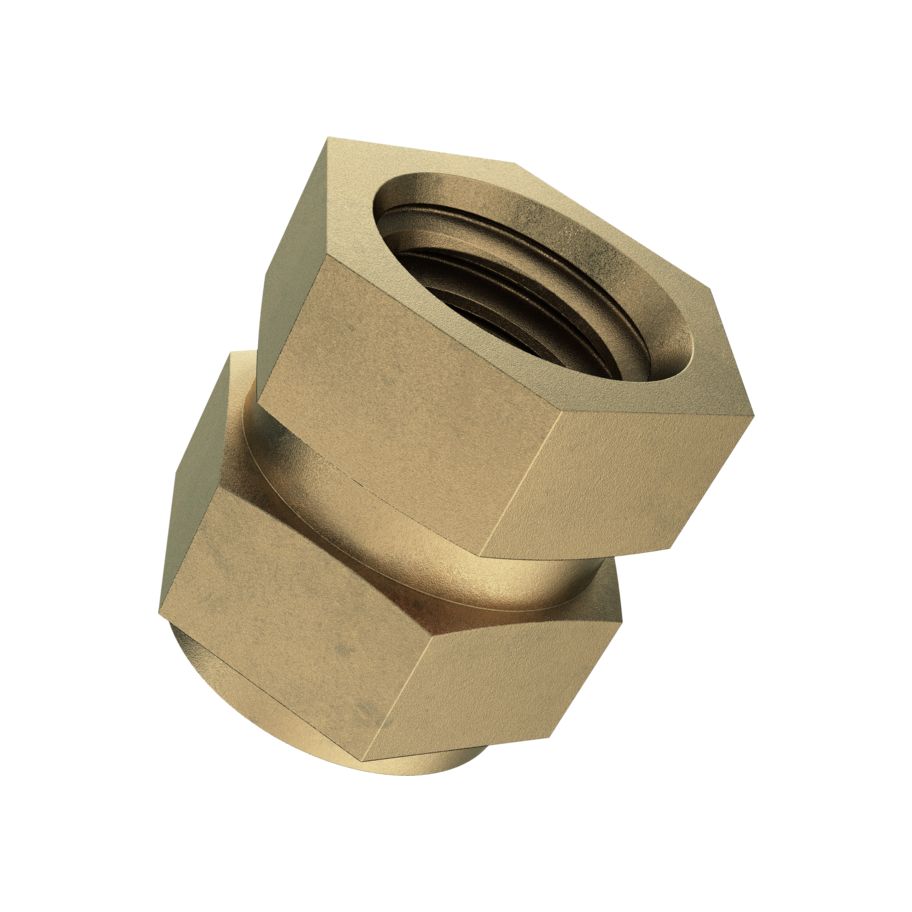 Einpress-Muttern Form C offen lang DIN 16903C-Messing