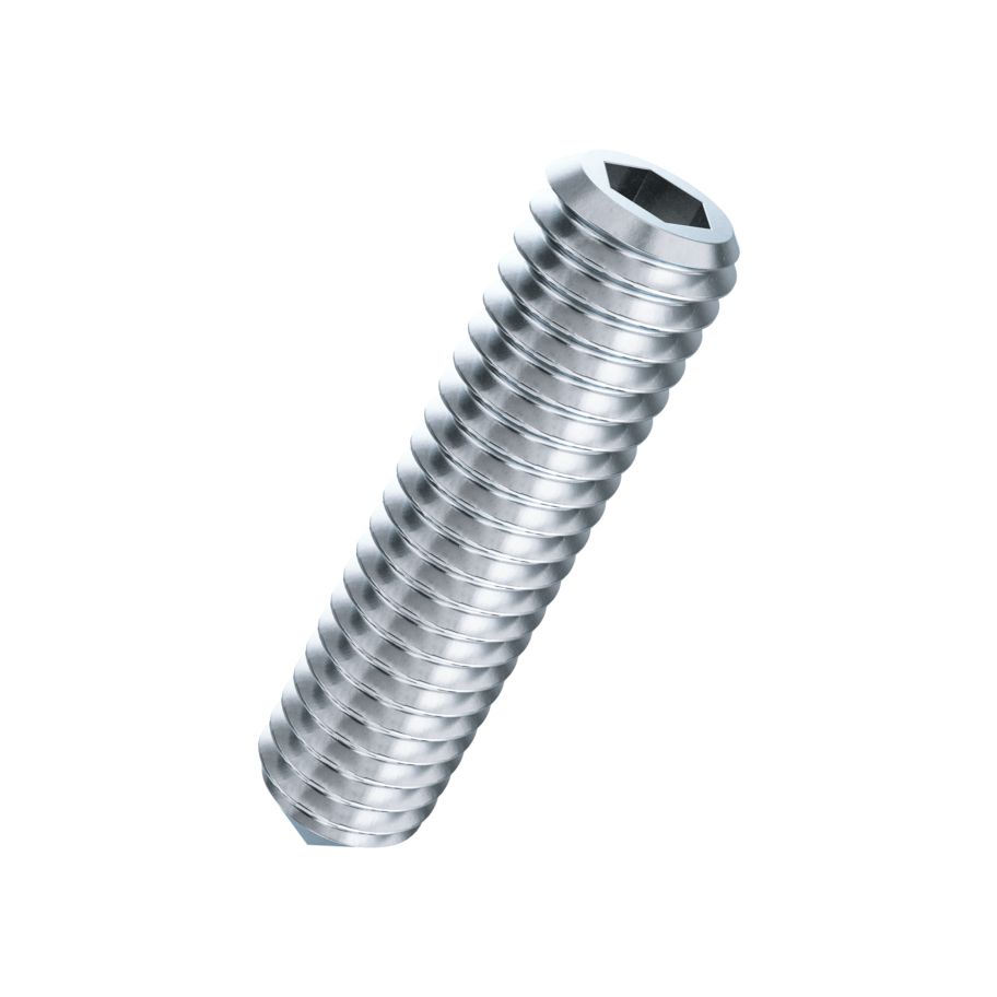 Gewindestifte Innensechskant und Spitze ISO 4027-45H znb