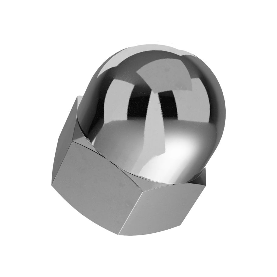 Sechskant-Hutmuttern hohe Form DIN 1587-6 verchromt