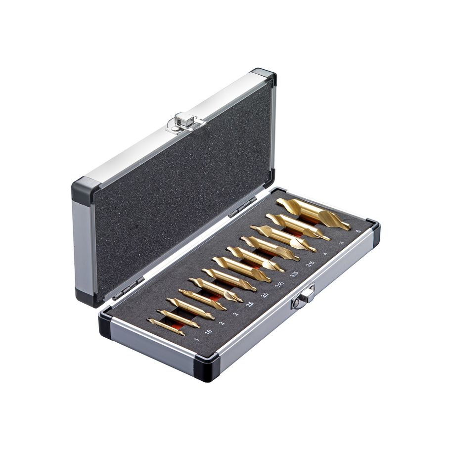 ALDURO Zentrierbohrer Satz metrisch 12-tlg