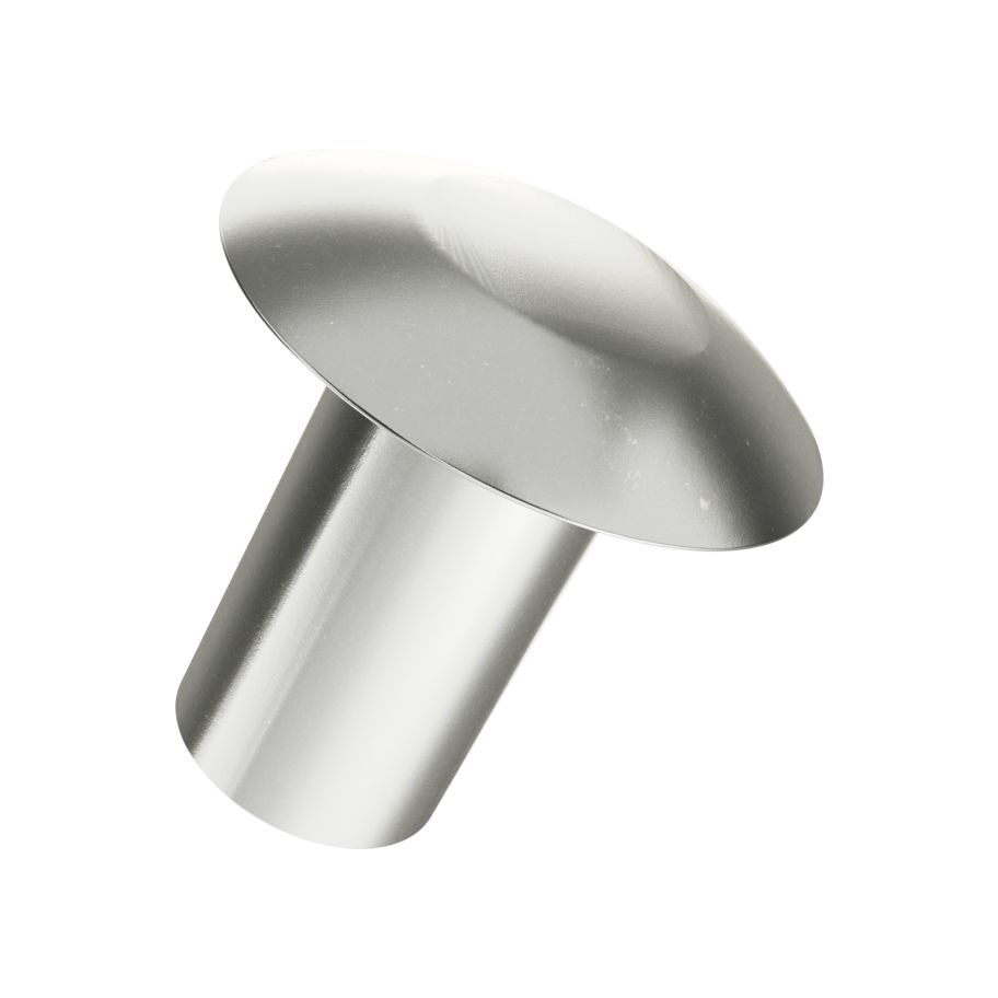 Rundkopf-Hülsenmuttern SW 5 Stahl 4.6 vernickelt M8x16