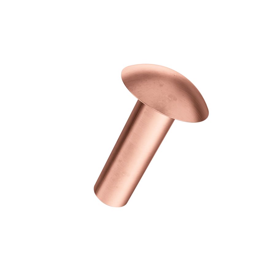 Flachrundnieten DIN 674-Kupfer