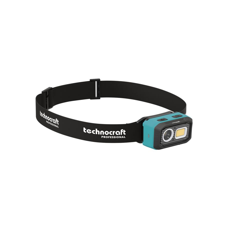 technocraft Head Light Dual Power Akku Stirnlampe