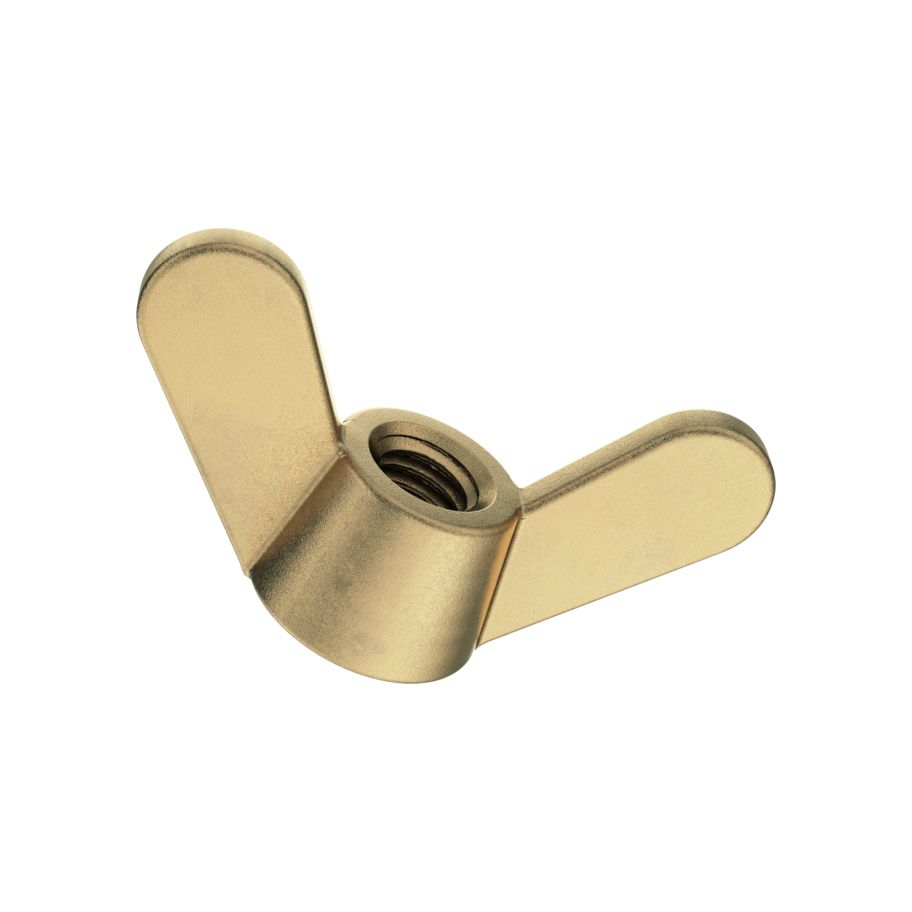 Flügelmuttern runde Flügelform DIN 315-Messing