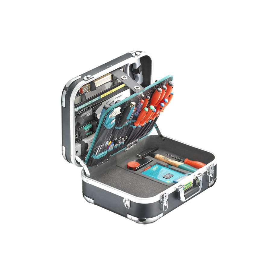 technocraft ABS-Werkzeugkoffer PRO CHROME WOOD 116-tlg