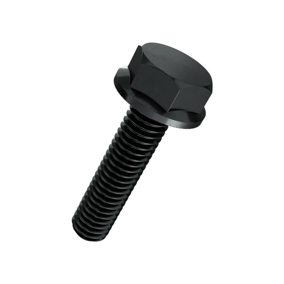 Sechskant-Schrauben mit Flansch u Unterkopfrippen St vgs