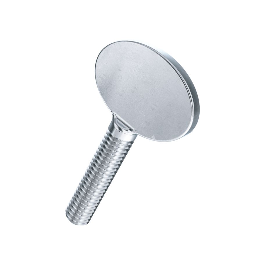 Lappenschrauben Temperguss verzinkt blau