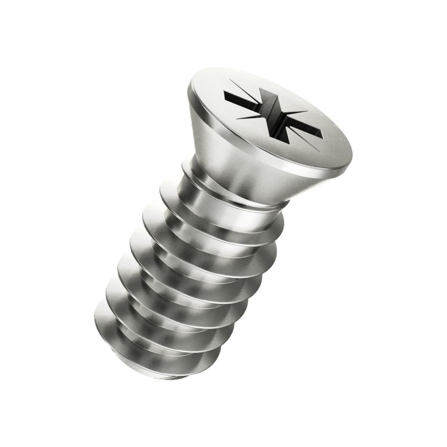 Senk-Euroschrauben KS Z Stahl vernickelt