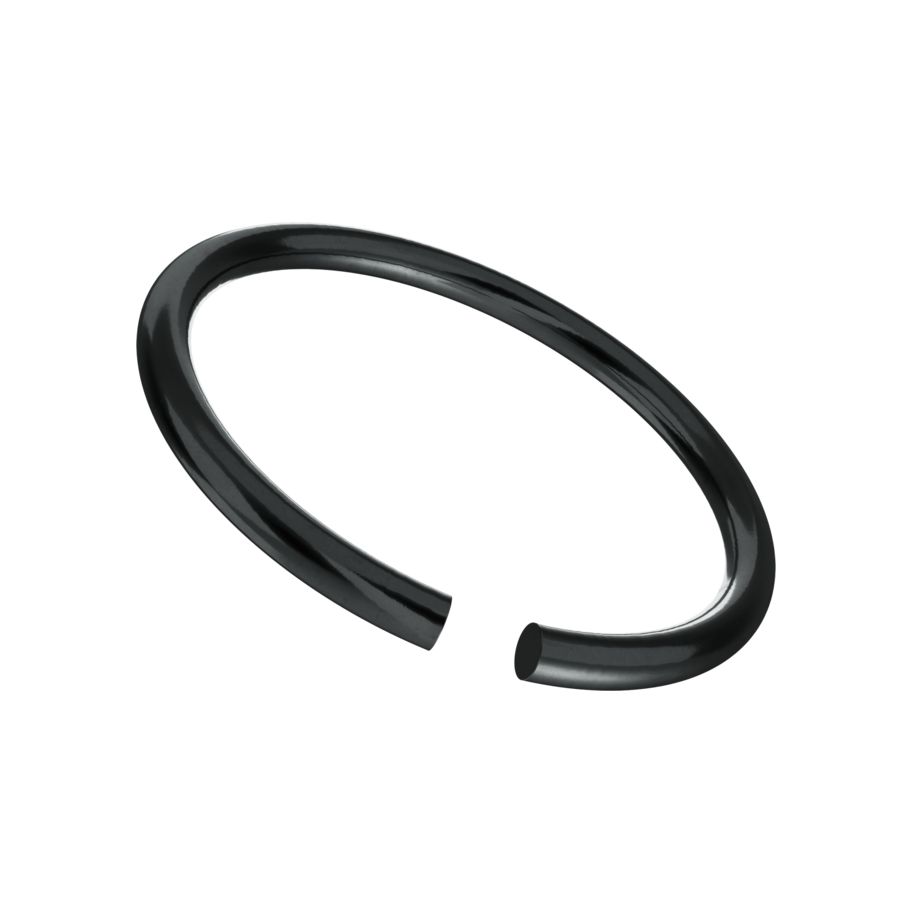 Runddraht-Sprengringe für Wellen DIN 7993A-Federstahl schwarz