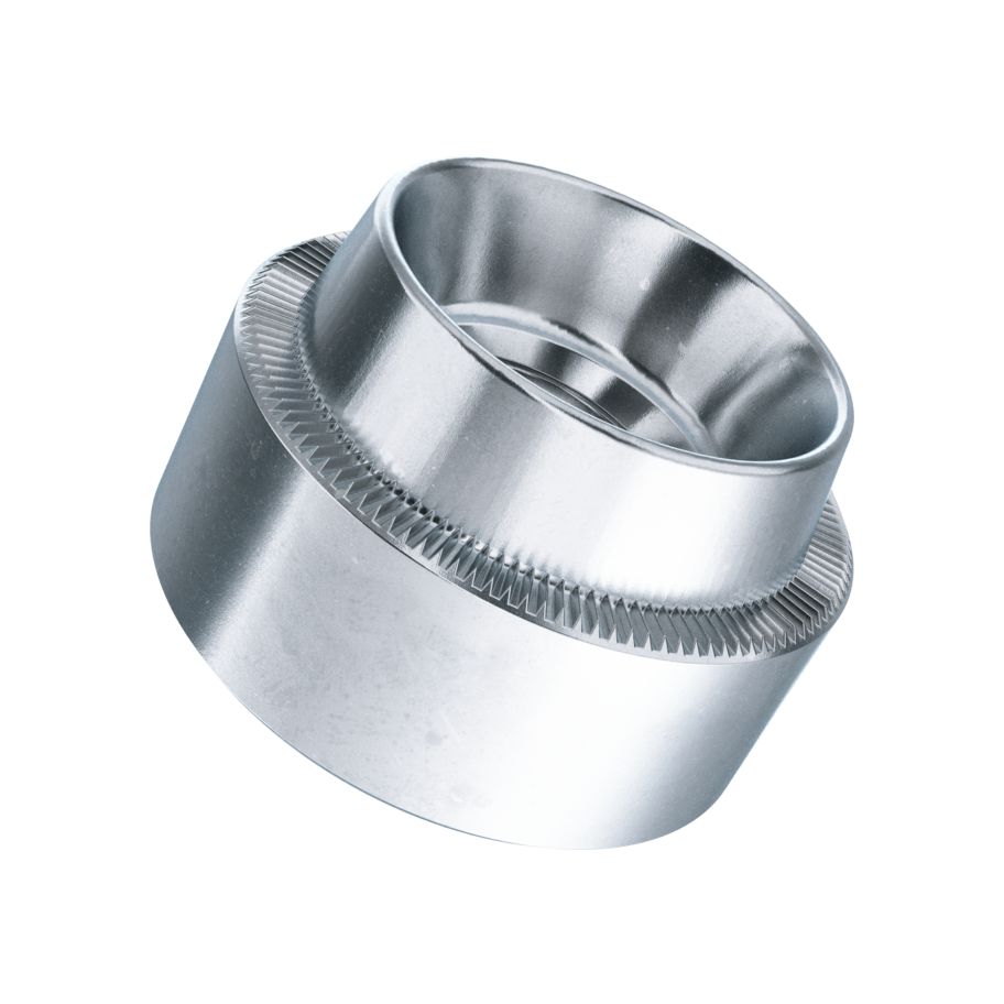 Einnietmuttern Stahl verzinkt blau