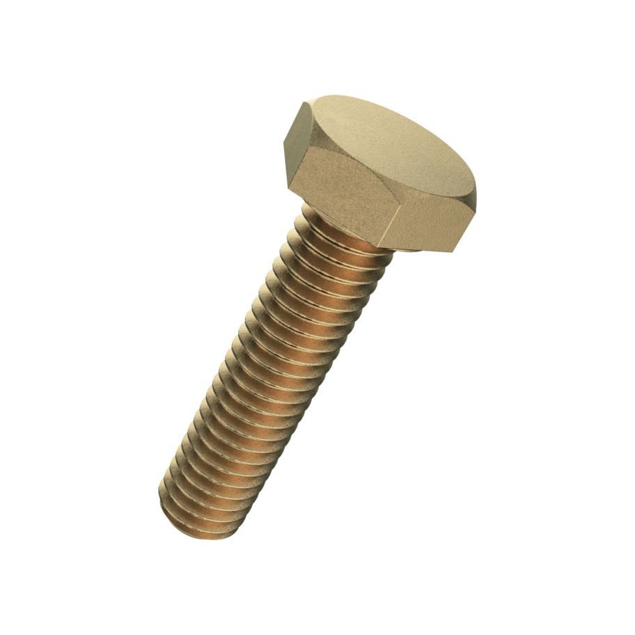 Sechskant-Schrauben ohne Schaft DIN 933-Messing