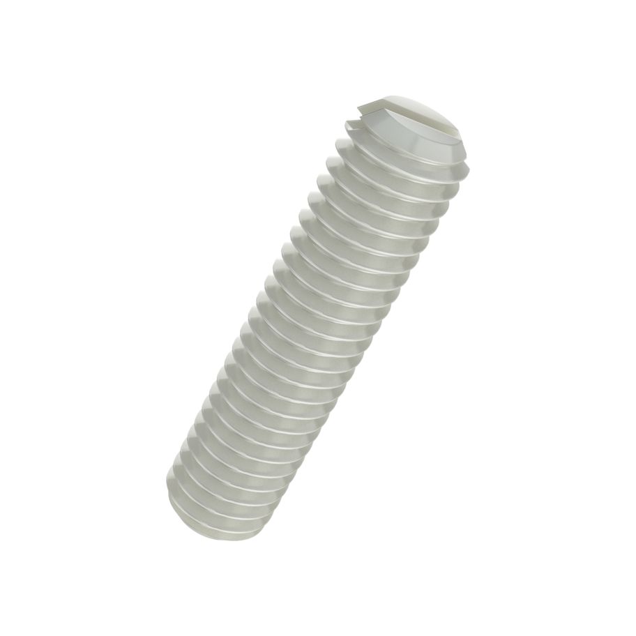 Gewindestifte mit Schlitz und Kegelkuppe DIN 551-PA 6.6