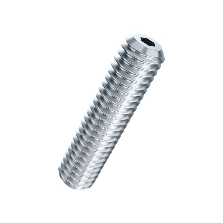 Gewindestifte Innensechskant und Kegelkuppe ISO 4026-45H znb