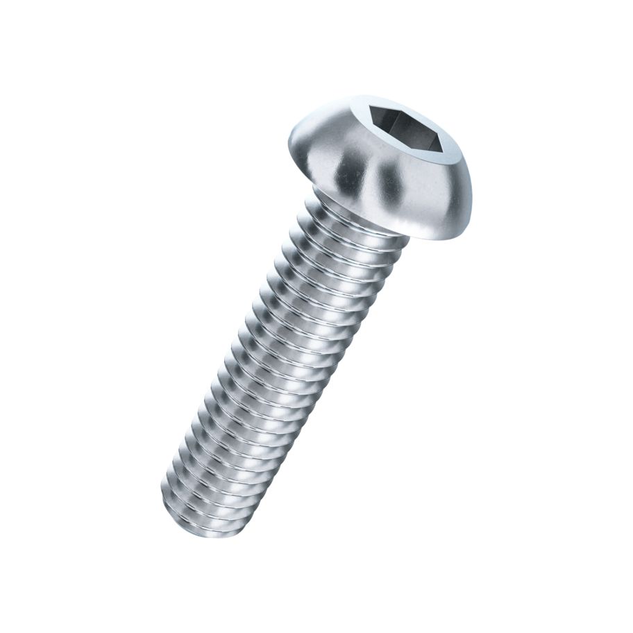 Schrauben abgeflachter Halbrundkopf Innensechskant ISO 7380-1-010.9 znb