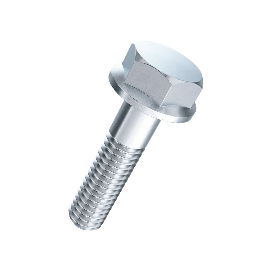 Sechskant-Sperrzahnschrauben mit Flansch St znb