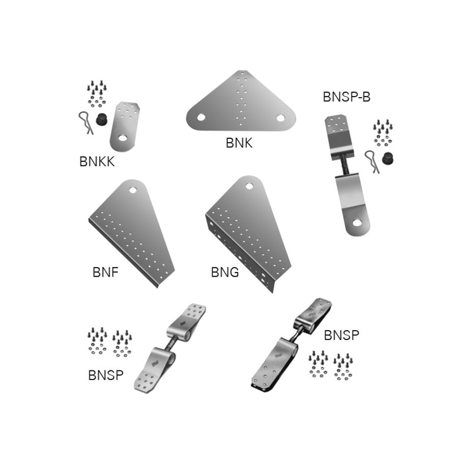 SST Bandanschluss Typ F rechts/links Stahl feuerverzinkt