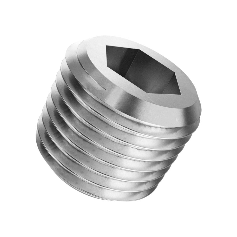 Verschlussschrauben Innensechskant kegeliges Rohrgewinde DIN 906-rostfrei A4