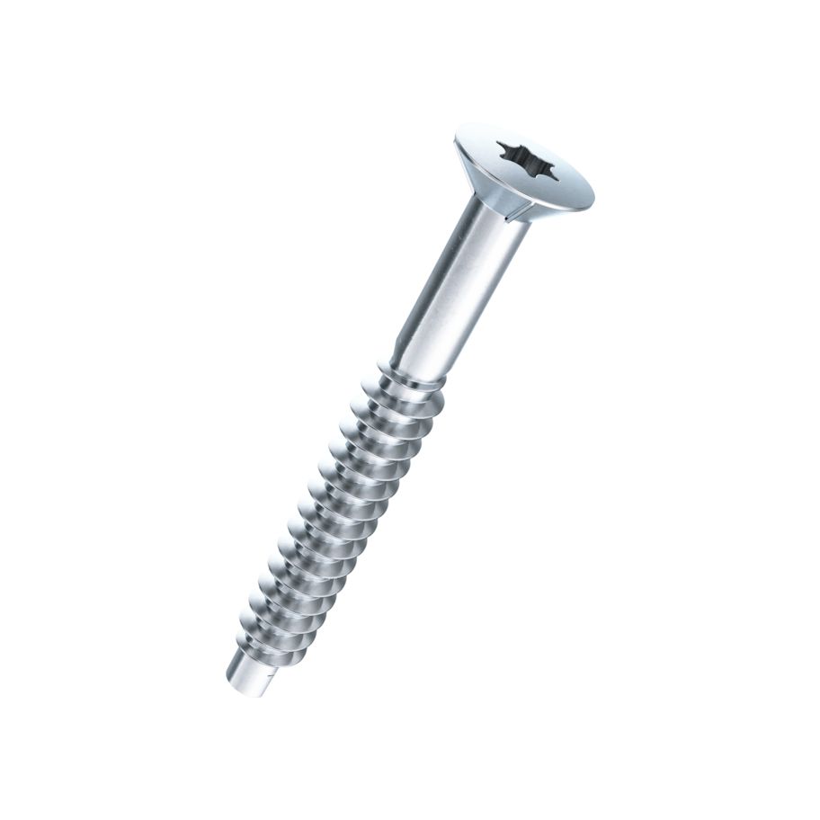 Linsensenk-Holzbohrschrauben I6rd Stahl znb