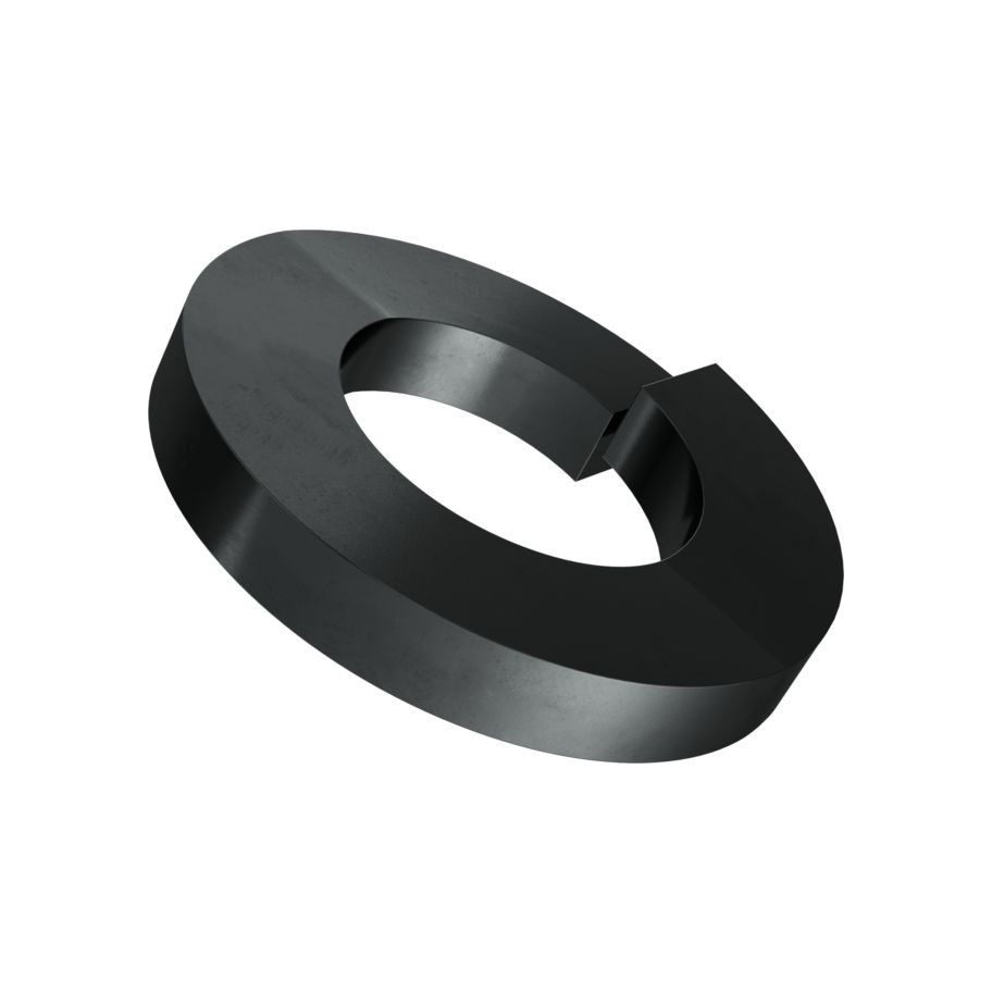 Federringe glatt DIN 127 Form B-Federstahl schwarz