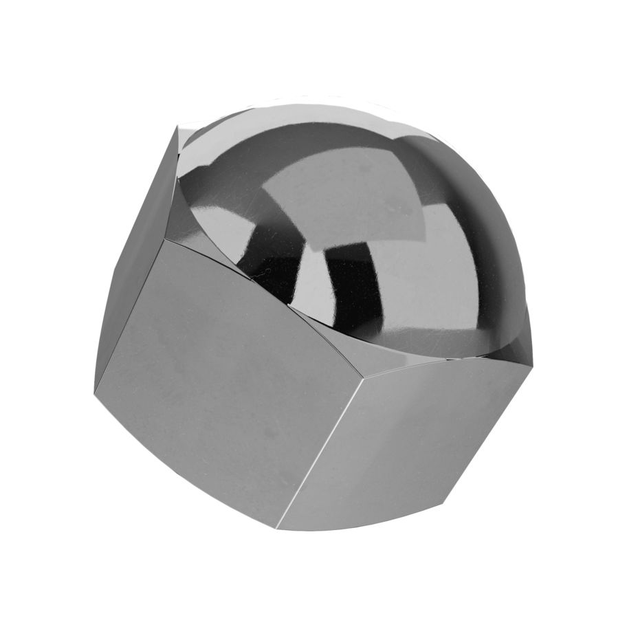 Sechskant-Hutmuttern niedrige Form DIN 917-6 verchromt-poliert