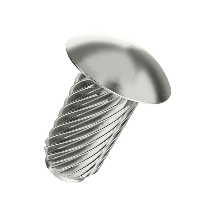 Halbrund-Hammerschrauben Typ U Stahl vernickelt