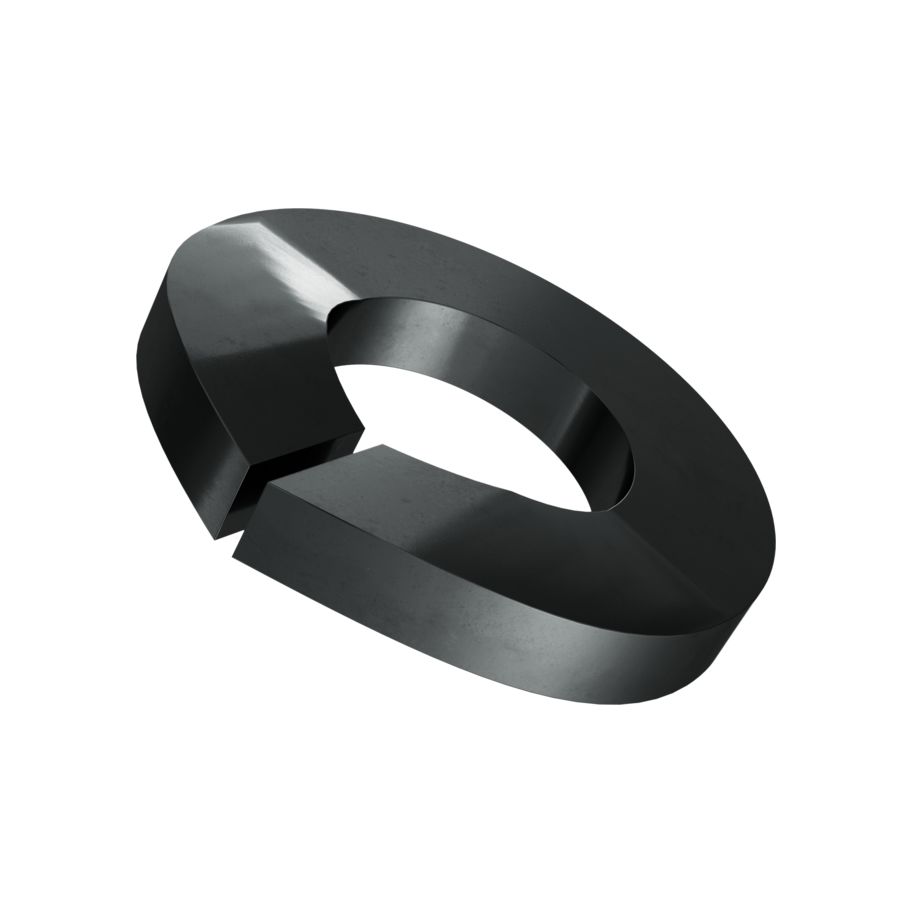 Federringe gewölbt DIN 128 Form A-Federstahl schwarz
