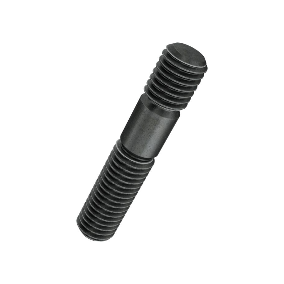 Stiftschrauben ohne Festsitz DIN 939Fo-5.8 bl