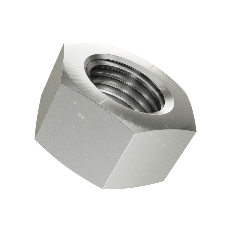 Sechskantmuttern ~0,8d DIN 934-Messing vernickelt