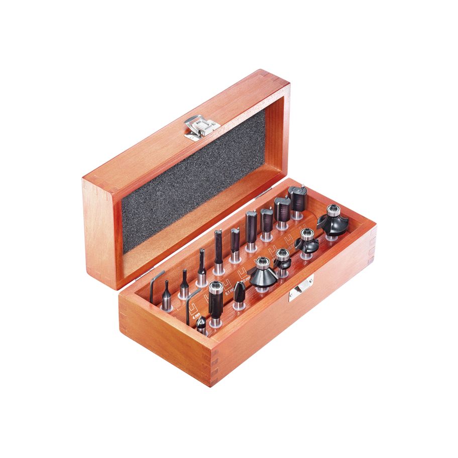 technocraft Oberfräser-Satz, 16-tlg